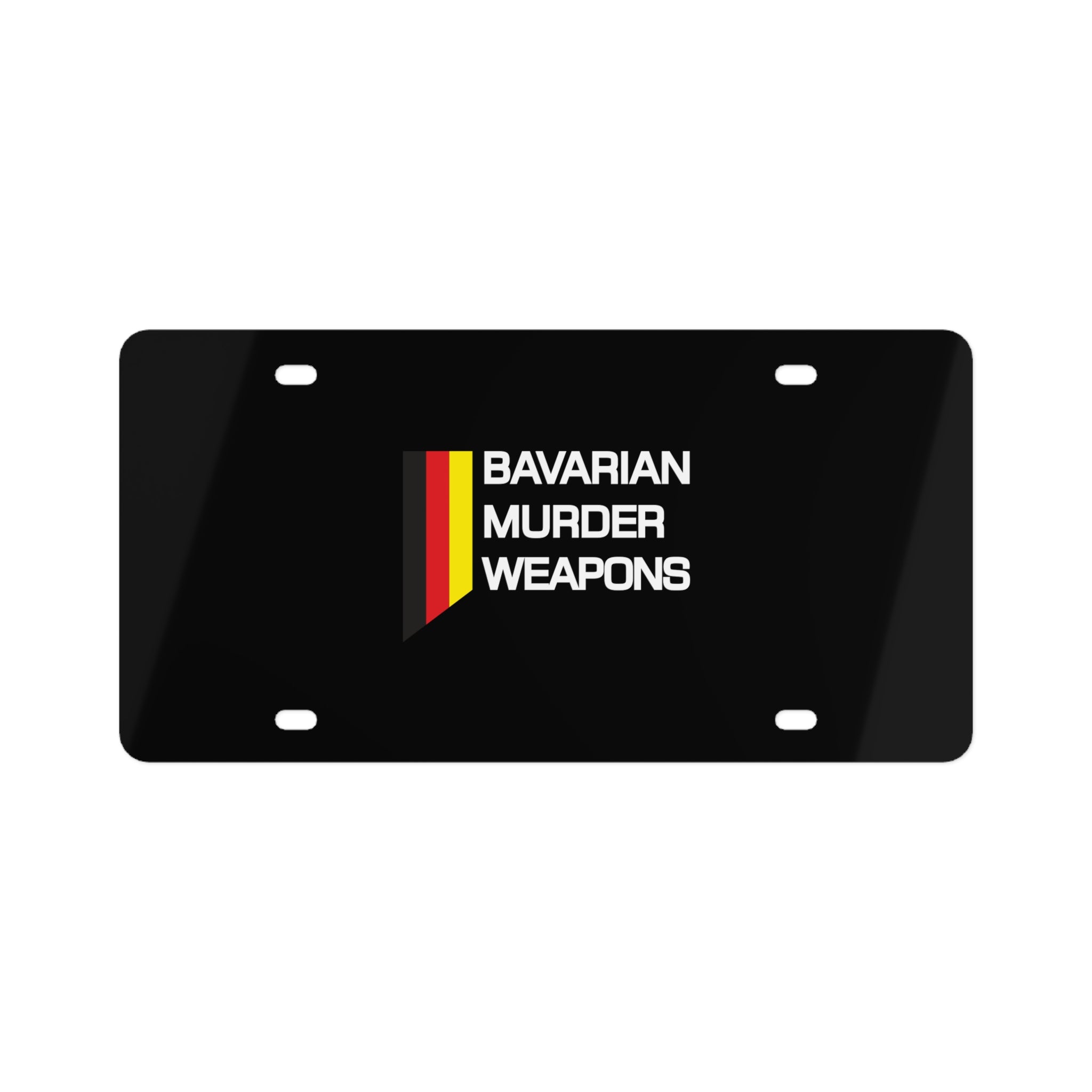 License Plate Black With Logo