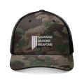 Camo Trucker Hat — Embroidered Logo